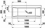 Laufen Pro vanna 180x80 cm 2