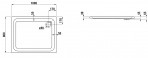 Laufen solutions dušas paliktnis 100x80 cm 2
