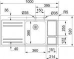 LAX 211-W-36 virtuves izlietne 2