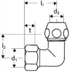 Līkums 3/8i x (3/8x10) 3