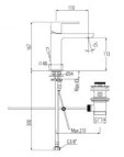 Loft смеситель для раковины хром 113 2