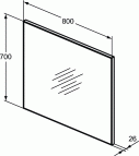 Low S spogulis 80 cm 2