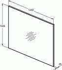 Low H spogulis 120 cm 2