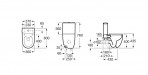 Meridian Compact WC, universāls izvads Rimless 4