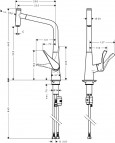 Metris izlietnes maisītājs 320 Stainless steel 2