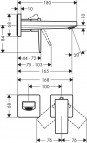 Metropol izlietnes jaucējkrāns 165 mm 2