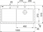 Mythos MTK 611-100 virtuves izlietne, 1000x510 mm, PushKnob vadība 6