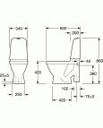 Nautic 1591 WC Hygienic Flush ar vāku 2