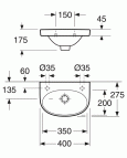 Nautic izlietne 5540, 400x275 mm C+ 4