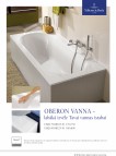 Ванна Oberon SOLO 170x75 cm с ножками, белый Quaryl®
