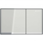 Omega 60 накладная панель, стекло, бежевый серый