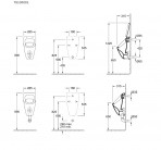 Subway Siphonic pisuārs 285x315 mm, slēpts ūdens pievads, Balts 3