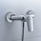 Duravit No.1 dušas maisītājs no sienas, Hroms 3