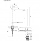 O.Novo izlietnes jaucējkrāns ar push-open 50 x 200 mm, Hroms 2