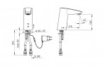 Cubista izlietnes jaucējkrāns  230/12 V 2