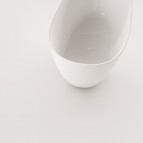PAA Brīvi stāvoša vanna PERLA 1600 × 750 mm Silkstone, balta matēta  6