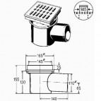 Pagraba traps DN 100, horizontāls izvads 2