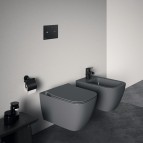 Piekaramais WC I.life B pods Rimless + ar SLIM SC vāku, Glossy Grey 5