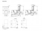 Pods Architectura Vario Direct Rimless ar cisternu + SC vāks, Balts 9