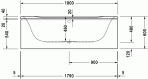 PuraVida vanna 180x80 cm 3