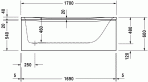 PuraVida vanna 170x75 cm 2