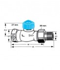 Radiatoru termo ventilis 1/2''  2