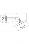 Raindance E dušas galva 360 Air 1jet Arm 230mm, hroms 2