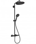Hansgrohe Croma Select S Showerpipe 280 1jet dušas sistēma, Matt Black