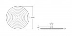 Raindream Round dušas galva 400 mm 2