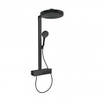 Rainfinity Showerpipe 250 1jet EcoSmart Dušas sistēma, Matt Black