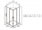 RAVAK dušas kabīnes komplekts 80x80cm - SE9 9