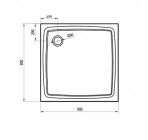 RAVAK комплект душевой кабины 90x90см - SET19 6