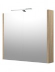 RB SERENA, LUNA Зеркальный шкафчик для ванной LED 75 см, серый дуб