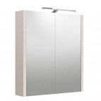 RB URBAN Зеркальный шкаф для ванной с LED 60 см, серый кашемир