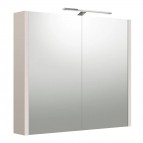 RB URBAN Зеркальный шкаф для ванной с LED 75 см, серый кашемир