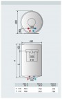 BLU1 R водонагреватель  100l, вертикальный, Ecolable  3