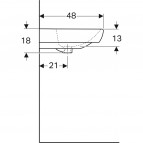 Selnova Square izlietne 65 cm 3