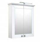 RB SIESTA Зеркальный шкафчик для ванной с подсветкой 64 см, белый