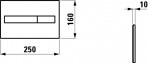 LIS AW1 duo  накладная панель,  черный матовый 2
