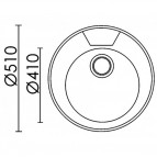 Sky Round 510 кухонная раковина 2