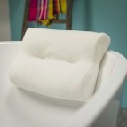 Подушка для спа-ванны, 33x24 см, полиэстер, белая 3