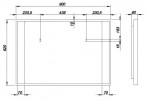 Spogulis Quattro 62x90 2