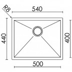 Square 500 virtuves izlietne 2