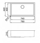 Square 720 R14 virtuves izlietne 2