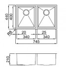 Square 720 virtuves izlietne 2