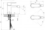 Stacionārs bidē jaucējkrāns Chrome II, CR II 056.00, hroms 3