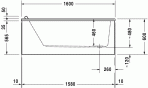 Starck vanna 160x70 cm 3