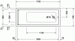 Starck vanna 170x70 cm 4