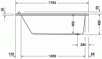 Starck vanna 170x75 cm 3