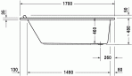 Starck vanna 170x80 cm 3